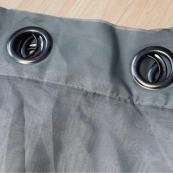 Set of 2 Sheer Gray Silver curtains - Picture 3 of 7